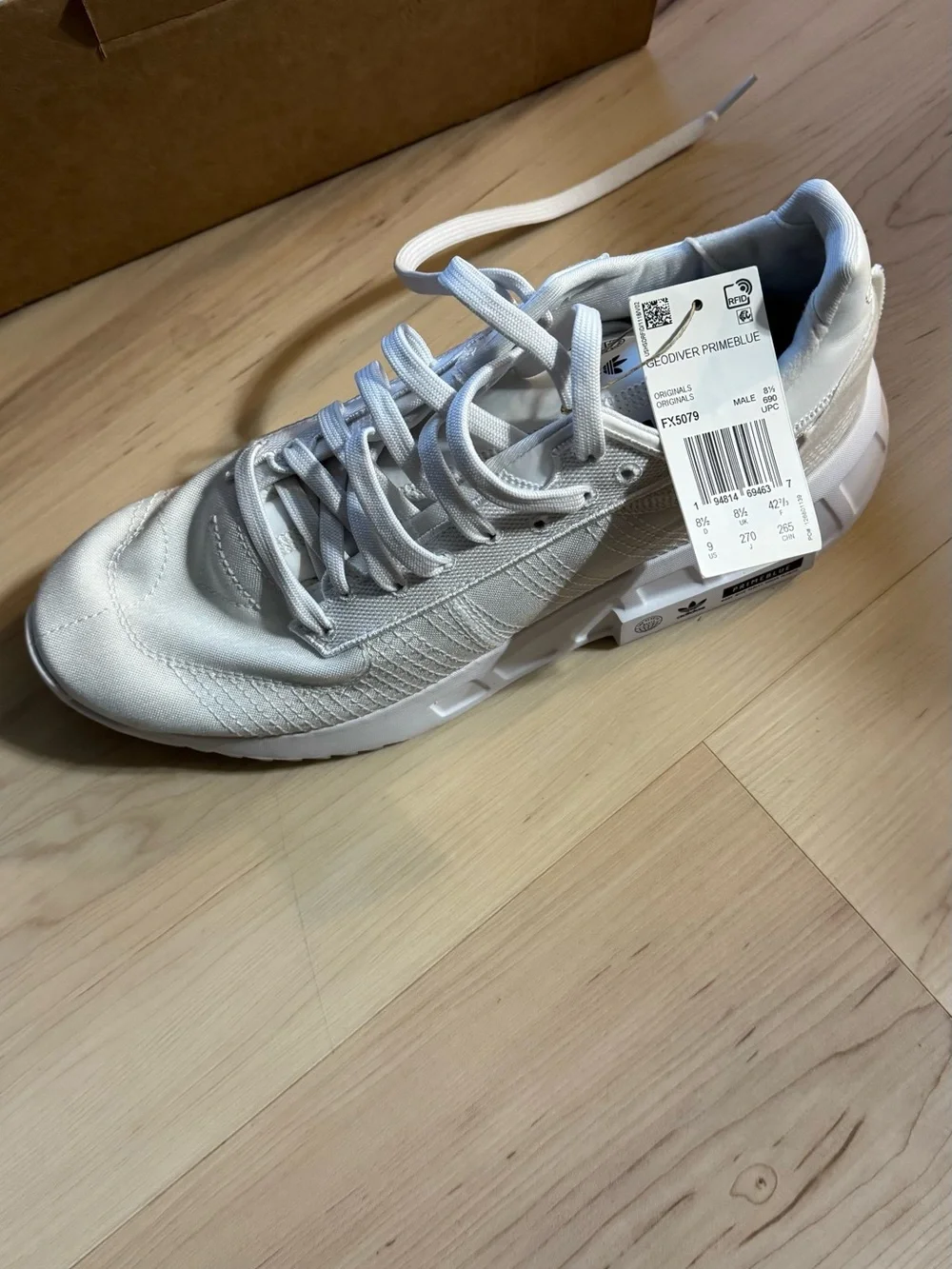 adidas Geodiver Primeblue White Chunky Sole Sneakers